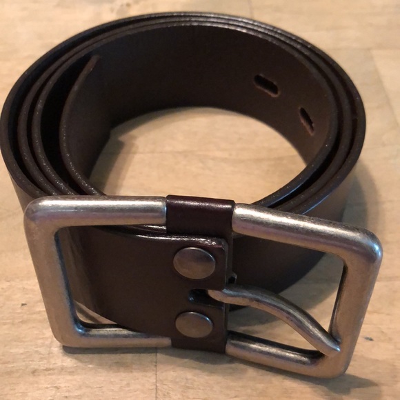 Boutique Size L (35-40) Smooth Leather Classic Black Brushed Silver HW $79 NEW - Picture 16 of 16